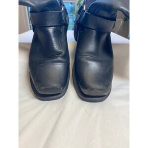 Women's 12" Motorcycle Square Toe Harness Lth Boot w back Zipper Milwaukee